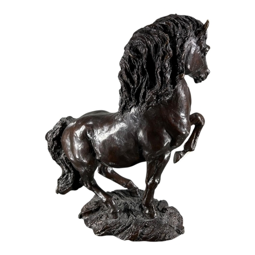 428 - LORNE MCKEANE, BRITISH, B. 1939, ‘PONY STALLION’, A 20TH CENTURY BRONZE SCULPTURE OF A HORSE
Signed ... 