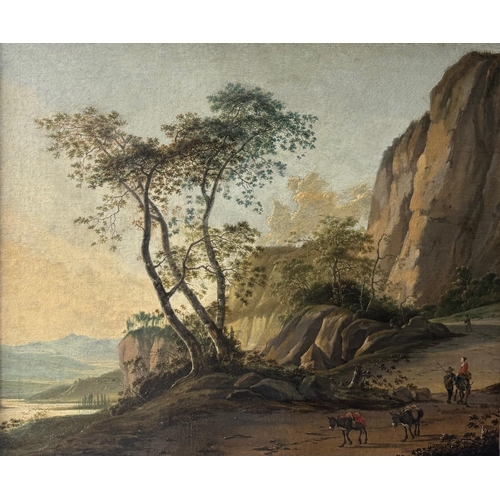 547 - ATTRIBUTED TO JAN BOTH UTRECHT, CIRCA 1618 - 1652, OIL ON CANVAS
Italian river mountain landscape, w... 