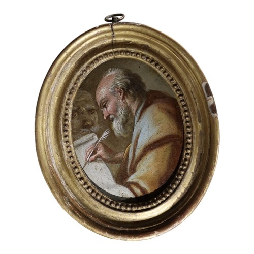 565 - STUDIO GUIDO RENI, BOLOGNA, 1575 - 1642, A SET OF FOUR 17TH CENTURY OVAL OIL ON COPPER
The Four Evan... 