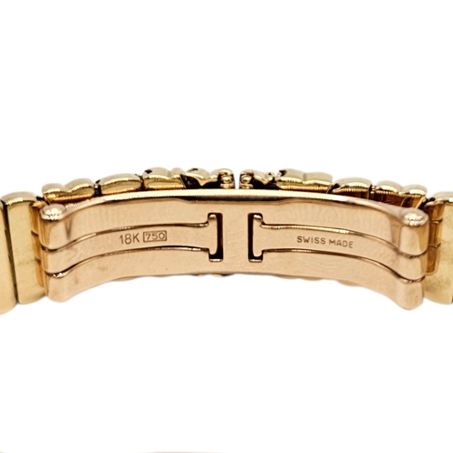 1 - CARTIER, FINE LADIES’ 18CT YELLOW GOLD AND DIAMOND BAIGNOIRE JOAILLERIE BRACELET WRISTWATCH
Ref: 196... 
