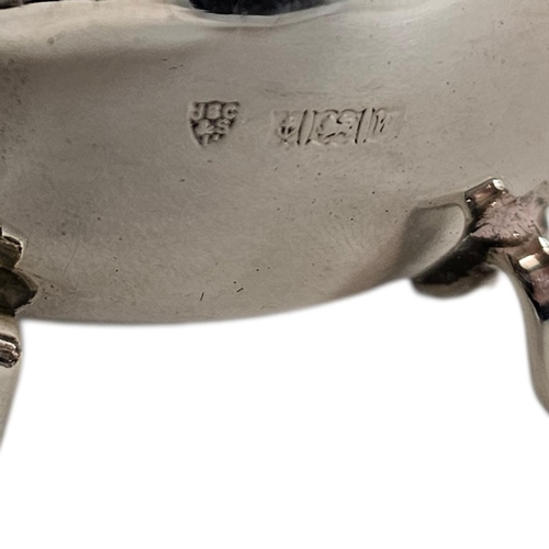 10 - J.B. CHATTERLEY & SONS LTD, THREE PIECE SILVER CRUET SET AND SPOONS, HALLMARKED BIRMINGHAM, 1971, TO... 