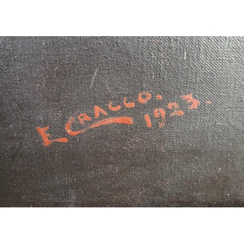 210 - E. CRACCO, A LARGE EARLY 20TH CENTURY CONTINENTAL OIL ON CANVAS, PORTRAIT OF A MILITARY OFFICER In u... 