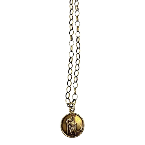 517 - W.J. SUTTON LTD, A MID 20TH CENTURY 9CT GOLD ST. CHRISTOPHER PENDANT
Hallmarked Birmingham, 1958, at... 
