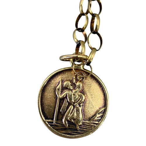 517 - W.J. SUTTON LTD, A MID 20TH CENTURY 9CT GOLD ST. CHRISTOPHER PENDANT
Hallmarked Birmingham, 1958, at... 
