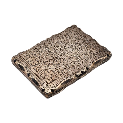 524 - HILLIARD & THOMASON, A LATE 19TH CENTURY VICTORIAN SILVER CIGARETTE CASE
Hallmarked Birmingham, 1894... 