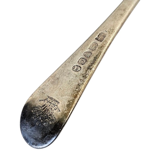 530 - WILLIAM ELEY I & WILLIAM FEARN, A SET OF THIRTEEN LATE 18TH CENTURY GEORGE III SILVER DINNER FORKS
H... 