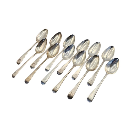 534 - WILLIAM ELEY I & WILLIAM FEARN, A COLLECTION OF TWELVE LATE 18TH/EARLY 19TH CENTURY GEORGE III SILVE... 