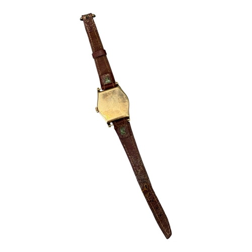 539 - J.W. BENSON, LONDON, A GEORGE VI 9CT GOLD CASED GENTLEMAN’S WRISTWATCH
Hallmarked Birmingham, 1947, ... 