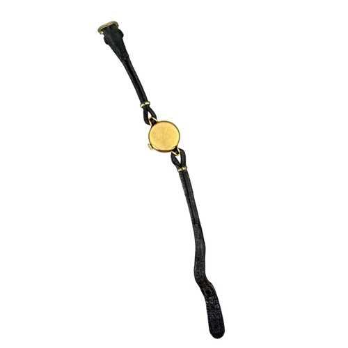 541 - CYMA, 20TH CENTURY 18CT GOLD LADIES’ WRISTWATCH
Silvered steel dial with gold toned hour marks, Swis... 