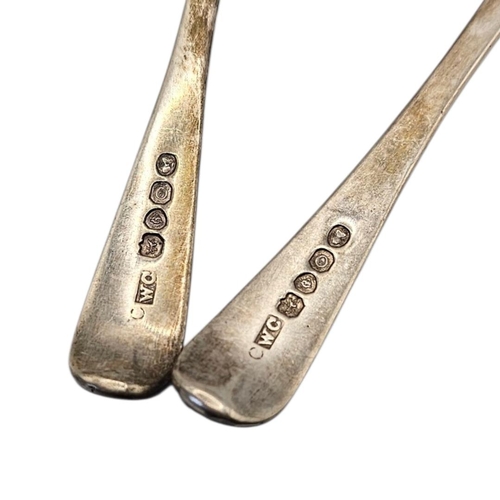 544 - WILLIAM CHAWNER II, A SET OF SIX 19TH CENTURY GEORGE IV SILVER DESSERT FORKS
Hallmarked London, 1829... 