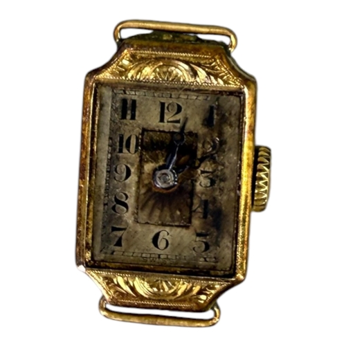 547 - STOCKWELL & CO., AN ART DECO 17CT GOLD CASED LADIES’ WRISTWATCH
Imported hallmarks for London, 1924.... 