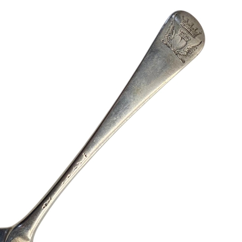 548 - PHILIP ROKER II, A SET OF EIGHT MID 18TH CENTURY GEORGE II SILVER DINNER SPOONS
Hallmarked London, 1... 