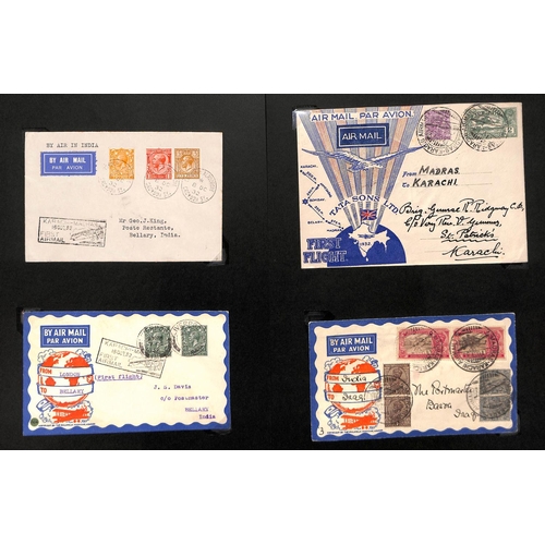 105 - 1932 (Oct.) Covers carried by Imperial Airways to or from Karachi, and on the first Tata Airways fli... 