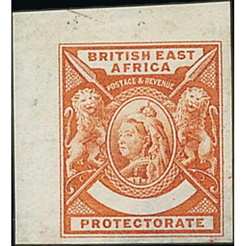 1176 - 1896 Small Queen imperforate colour trials with blank value tablets printed in pink or orange brown,... 