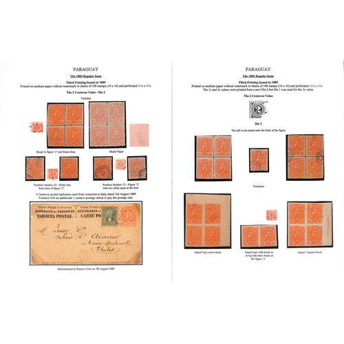 1270 - 1879-89 Issues, the fine study written up on 36 pages comprising 1879 unissued 5r and 10r (9, four C... 