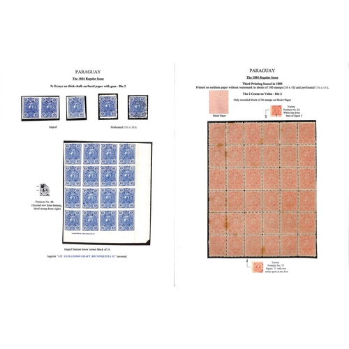 1270 - 1879-89 Issues, the fine study written up on 36 pages comprising 1879 unissued 5r and 10r (9, four C... 