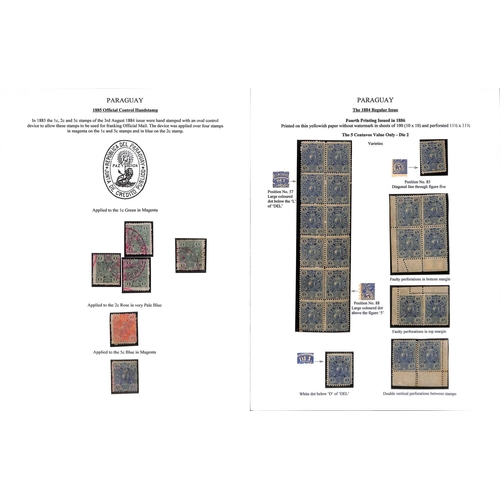 1270 - 1879-89 Issues, the fine study written up on 36 pages comprising 1879 unissued 5r and 10r (9, four C... 