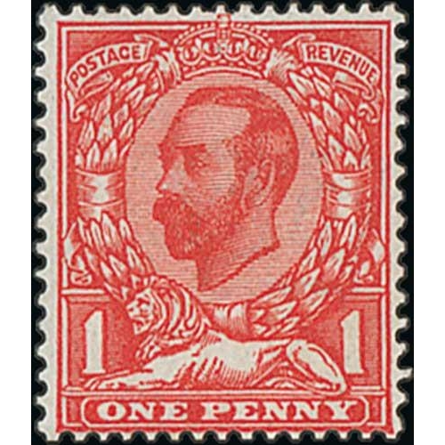 435 - 1911-12 Downey Heads, watermark Imperial Crown, ½d very deep green and 1d aniline scarlet both ... 