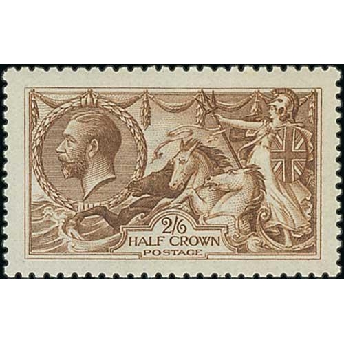 452 - 1915 De La Rue 2/6 deep yellow-brown, a fine deep shade, well centred, unmounted mint with full orig... 