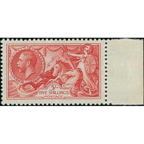 480 - 1934 Re-engraved 2/6 - 10/- set of three all with sheet margin at right, very well centred, unmounte... 