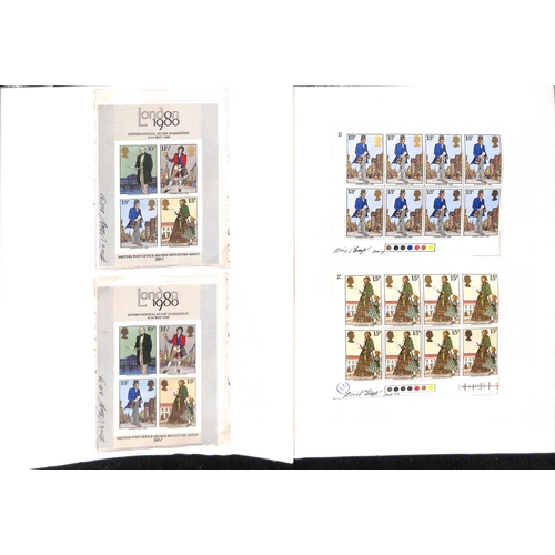 507 - 1979 Sir Rowland Hill Centenary, original artwork and associated letters from the designer E. Stemp,... 