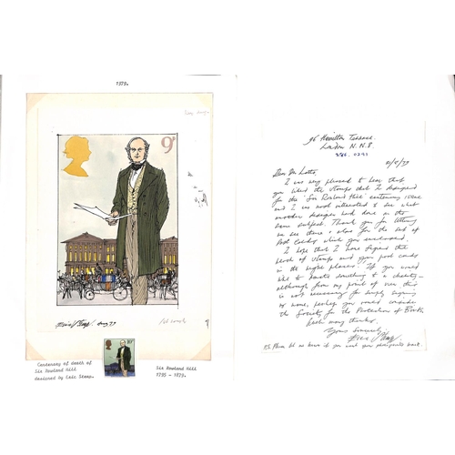 507 - 1979 Sir Rowland Hill Centenary, original artwork and associated letters from the designer E. Stemp,... 