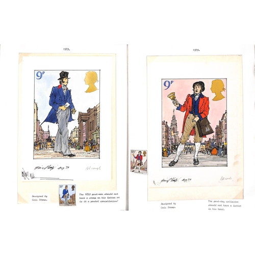 507 - 1979 Sir Rowland Hill Centenary, original artwork and associated letters from the designer E. Stemp,... 