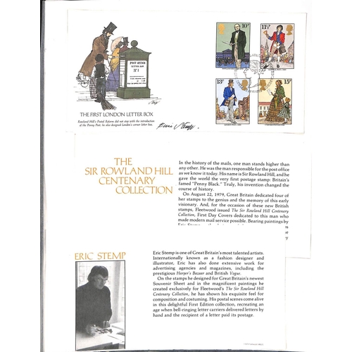 507 - 1979 Sir Rowland Hill Centenary, original artwork and associated letters from the designer E. Stemp,... 