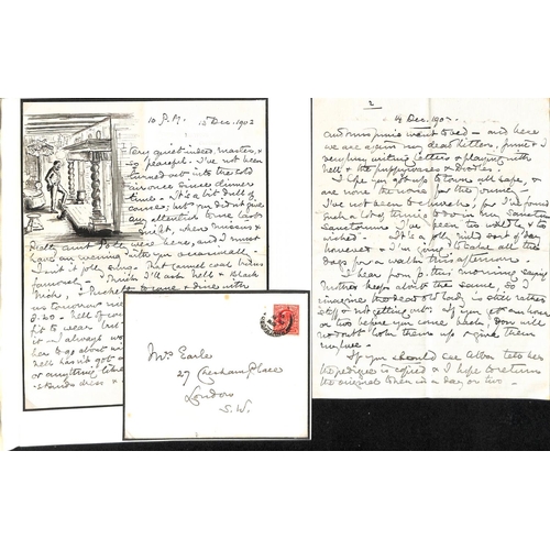 542 - 1829-1905 Entire letters and covers all with interesting content, comprising 1829 