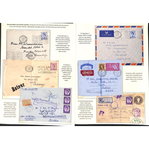 549 - Wilding Issues. 1953-65 Covers and cards bearing Wilding definitives including a study of commercial... 