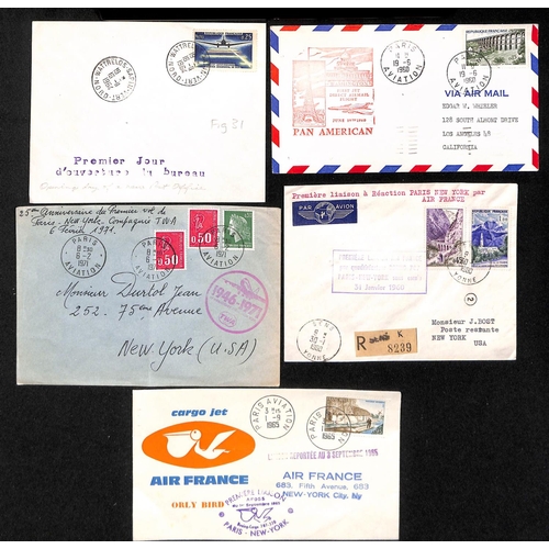 69 - France. 1939-77 First flights and commercial covers flown between France and North America including... 