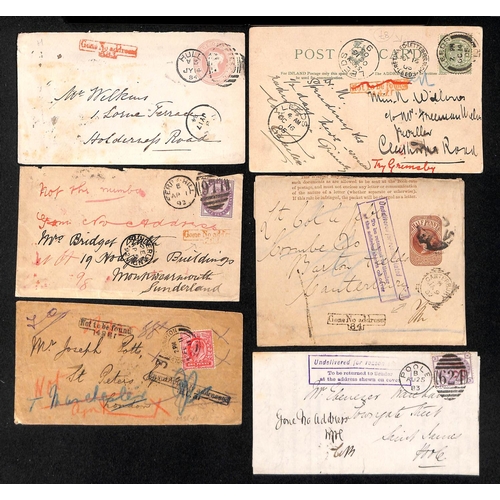 761 - 1881-1911 QV and KEVII Covers, cards and wrappers, including 1883 Notice of Objection to voting righ... 