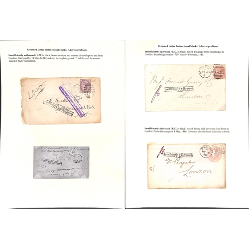 761 - 1881-1911 QV and KEVII Covers, cards and wrappers, including 1883 Notice of Objection to voting righ... 