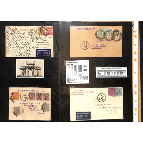 100 - 1929 Covers carried by Imperial Airways on the April 7th flight from Karachi to Basrah (2), Baghdad,... 