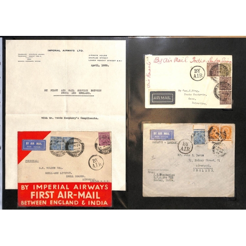 100 - 1929 Covers carried by Imperial Airways on the April 7th flight from Karachi to Basrah (2), Baghdad,... 