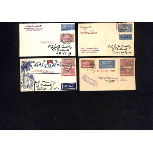 103 - 1931 Covers carried by the first or second London - Australia experimental flights, comprising first... 