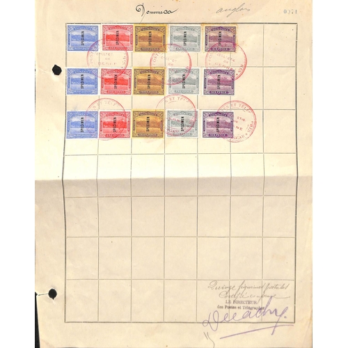 1037 - 1908-20 1d - 5/- Set of nine (no ½d) comprising strips of three of the 2/6 and 5/-, a pair and ... 