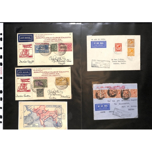 105 - 1932 (Oct.) Covers carried by Imperial Airways to or from Karachi, and on the first Tata Airways fli... 