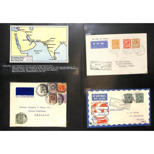 105 - 1932 (Oct.) Covers carried by Imperial Airways to or from Karachi, and on the first Tata Airways fli... 