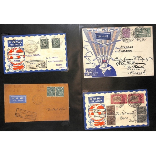 105 - 1932 (Oct.) Covers carried by Imperial Airways to or from Karachi, and on the first Tata Airways fli... 