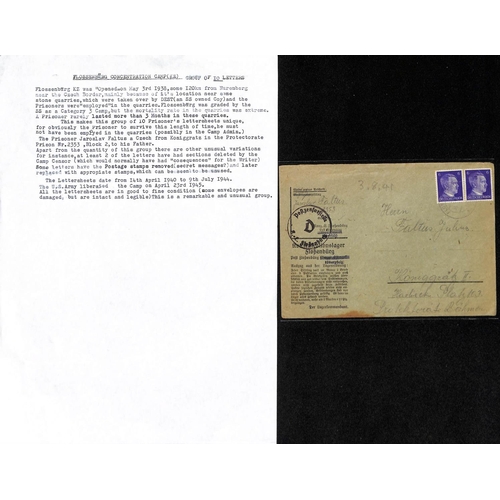 1067 - Flossenburg Concentration Camp. 1940-44 Correspondence from a prisoner in the camp to his father in ... 