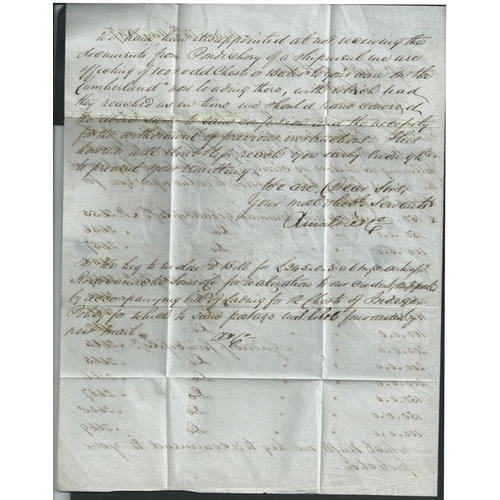 1122 - 1847 (May 13) Entire letter from Madras to London endorsed 