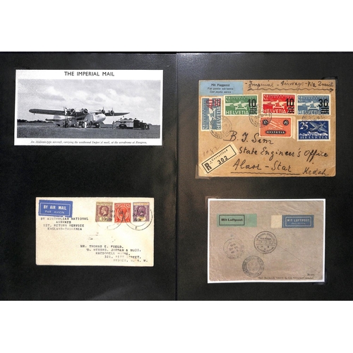 118 - Malaya. 1929-39 Covers including 1929 (Aug 1) first acceptance for Karachi - London flight from Fede... 