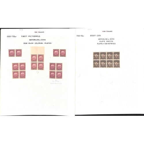 1252 - 1899-1900 First Pictorial issue imperf plate proofs all in multiples, the written up collection on p... 