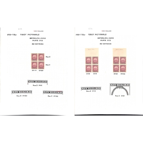 1252 - 1899-1900 First Pictorial issue imperf plate proofs all in multiples, the written up collection on p... 