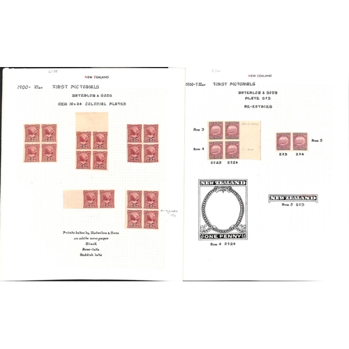 1252 - 1899-1900 First Pictorial issue imperf plate proofs all in multiples, the written up collection on p... 