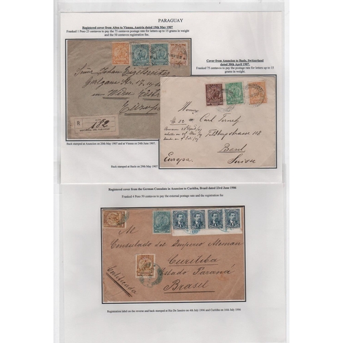 1276 - 1905-08 Covers, cards and parcel wrappers or fronts all bearing stamps of the 1905-10 issue, the fin... 