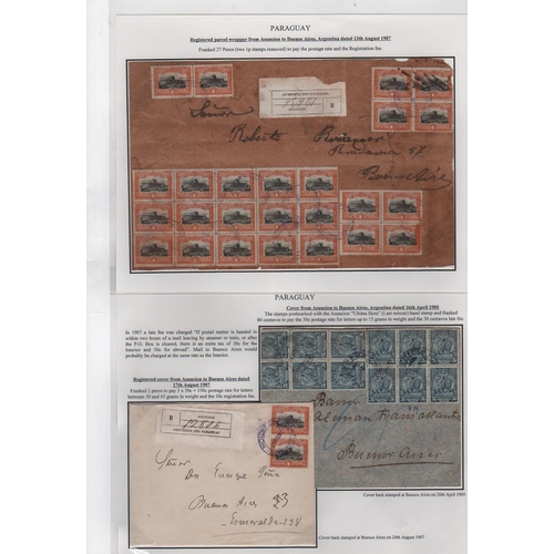 1276 - 1905-08 Covers, cards and parcel wrappers or fronts all bearing stamps of the 1905-10 issue, the fin... 