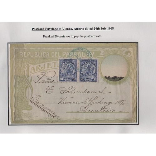 1276 - 1905-08 Covers, cards and parcel wrappers or fronts all bearing stamps of the 1905-10 issue, the fin... 