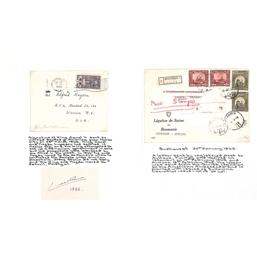 1284 - 1928-52 Covers and postal history (with some postcards and photos, and a few more recent covers) wri... 